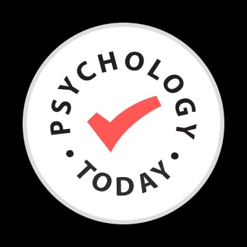 Psychology Today verified therapist badge